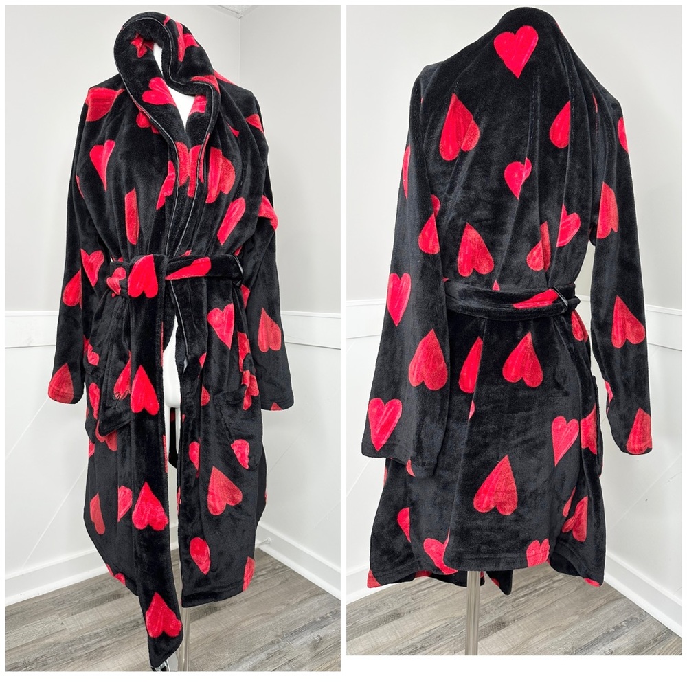 VICTORIA SECRET BLACK ROBE - Picture 2 of 5